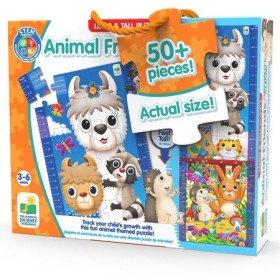 STEM Puzzle inalt de podea Animale prieteni cu peste 50 de piese 121.92 cm inaltime 3-6 ani